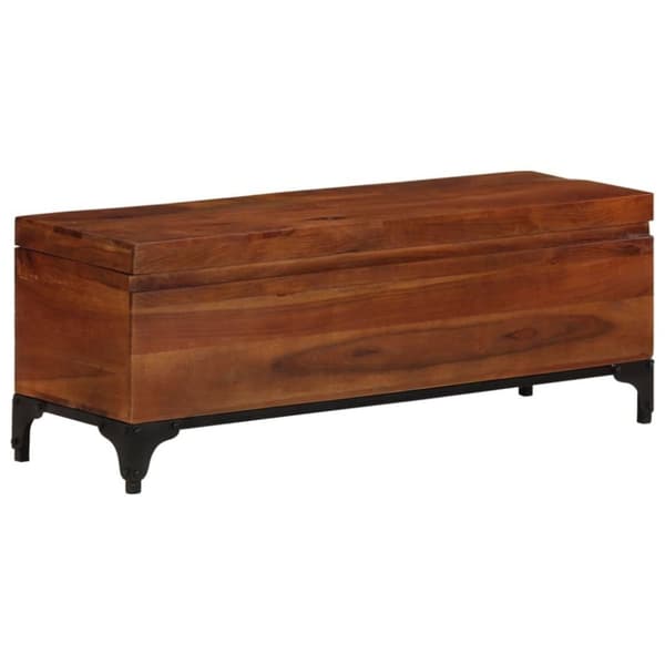 vidaXL opbevaringskiste 110x35x41 cm massivt akacietræ