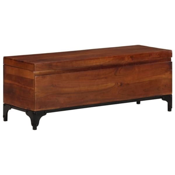vidaXL opbevaringskiste 110x35x41 cm massivt akacietræ
