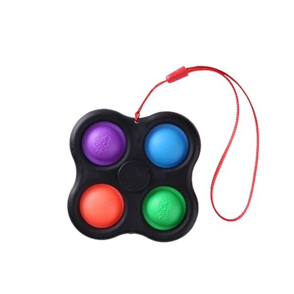Smidig Slittålig Fidget Toy / Pop It / Simple Dimple Svart