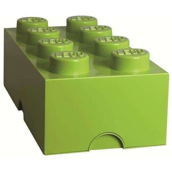 Lego Storage - Lego Förvaringskloss 8 Pluttar - Lime