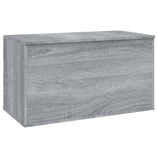 vidaXL opbevaringskasse 84x42x46 cm konstrueret træ grå sonoma-eg