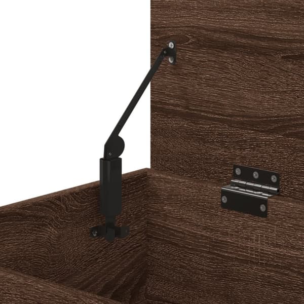 vidaXL opbevaringskiste 84x42x46 cm konstrueret træ brun egetræsfarve