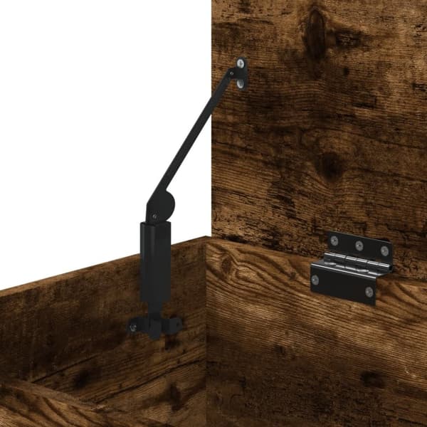 vidaXL opbevaringskiste 84x42x46 cm konstrueret træ røget egetræsfarve