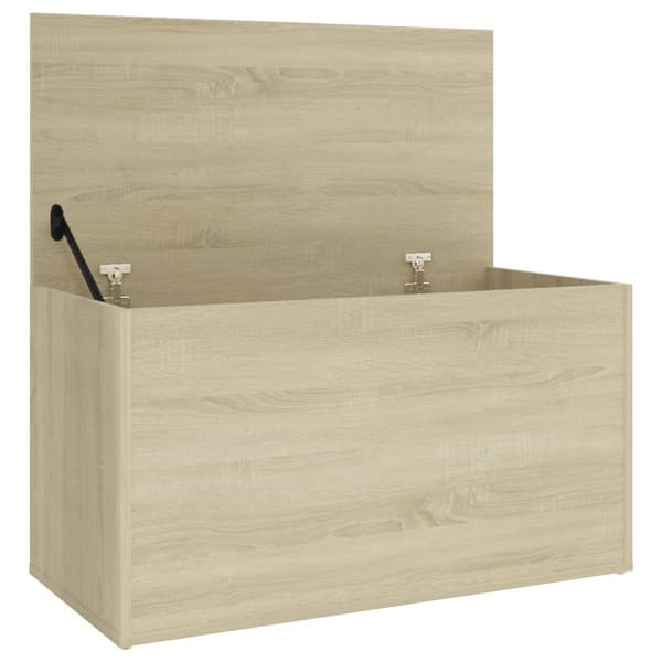 vidaXL opbevaringskasse 84x42x46 cm konstrueret træ sonoma-eg -  Legetøjskister