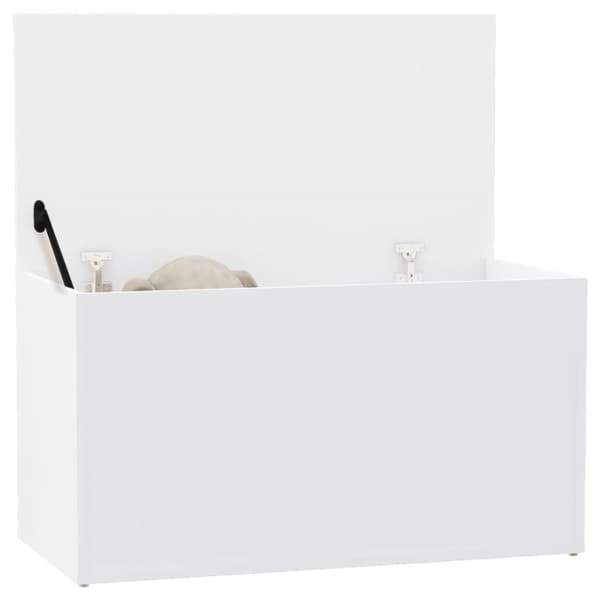 vidaXL opbevaringskasse 84x42x46 cm konstrueret træ hvid -  Legetøjskister