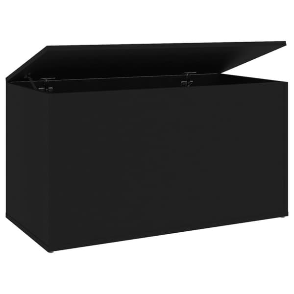 vidaXL opbevaringskasse 84x42x46 cm konstrueret træ sort -  Legetøjskister