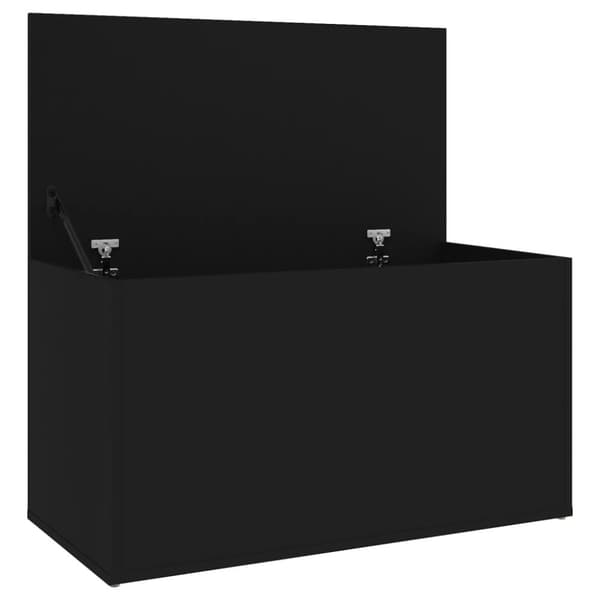 vidaXL opbevaringskasse 84x42x46 cm konstrueret træ sort -  Legetøjskister