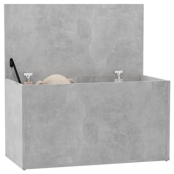 vidaXL opbevaringskasse 84x42x46 cm konstrueret træ betongrå -  Legetøjskister