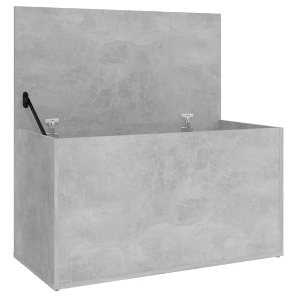 vidaXL opbevaringskasse 84x42x46 cm konstrueret træ betongrå -  Legetøjskister