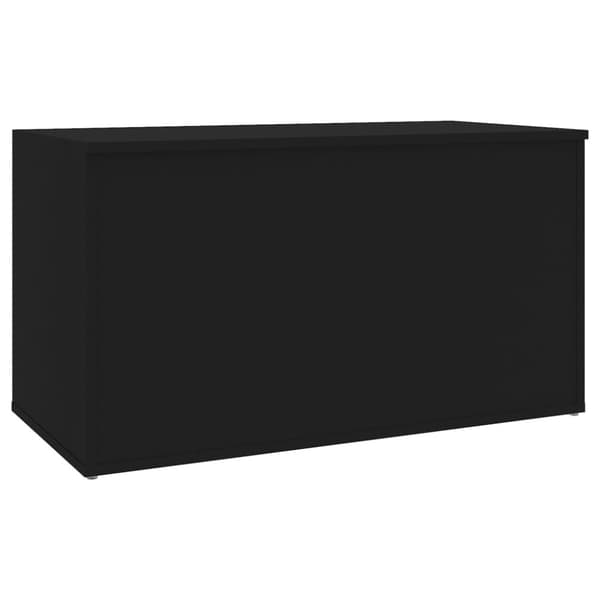 Legetøjskister - Living opbevaringskasse 84x42x46 cm konstrueret træ sort