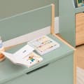 Miniatyrbild 4 av 8: SoBuy Barnhylla Leksaksförvaring Barnbokhylla Barnsittbänk Förvaringsbänk för barn KMB94-GR
