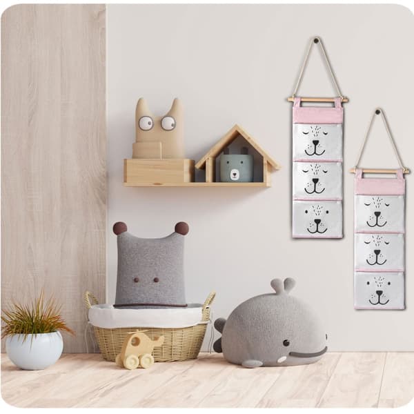 Nukido Hanging Toy Organizer - Pink
