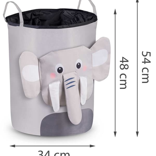 Nukido Legetøjskurv - Grå Elefant