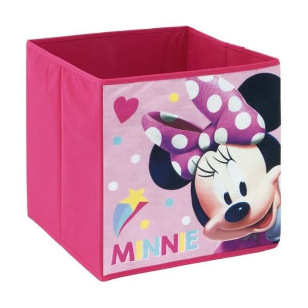 Minnie hopfällbar leksakslåda - Minnie - 31x31x31cm - Rosa - Barn - Tjej