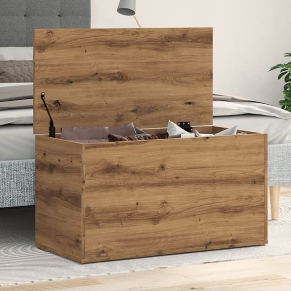 Förvaringskista artisan ek 84x42x46 cm konstruerat trä