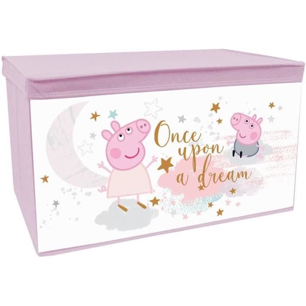 FUN HOUSE Peppa Pig Toy Box - Vikbar - 55,5 x 34,5 x 34 cm - För barn