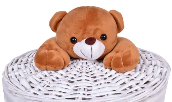 Flätad korg Nalle 40L