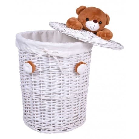 Flätad korg Nalle 40L