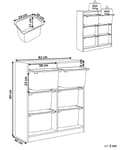 Miniatyrbilde 3 av 10: Hylle med 6 Skuffer Hvit Sponplate Plast Unikt Barnerom Moderne Design