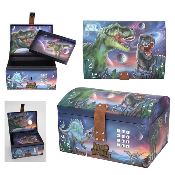 Dino World-skattekiste med kode, lyd og lys T-Rex