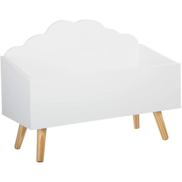 Atmosphera Toy Box Förvaringsenhet Molnform Vit Färg