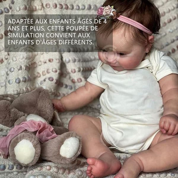 INN Baby Doll 50 cm vattentät simulering naturtrogen babydocka med flaska och nappleksaker Doll Simulation Baby Girl Doll