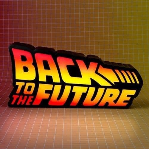 BACK TO THE FUTURE LOGO LJUS FIZZ SKAPELSER 2084