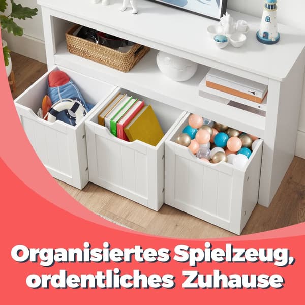 Kinderplank, speelgoedkast, opbergkast