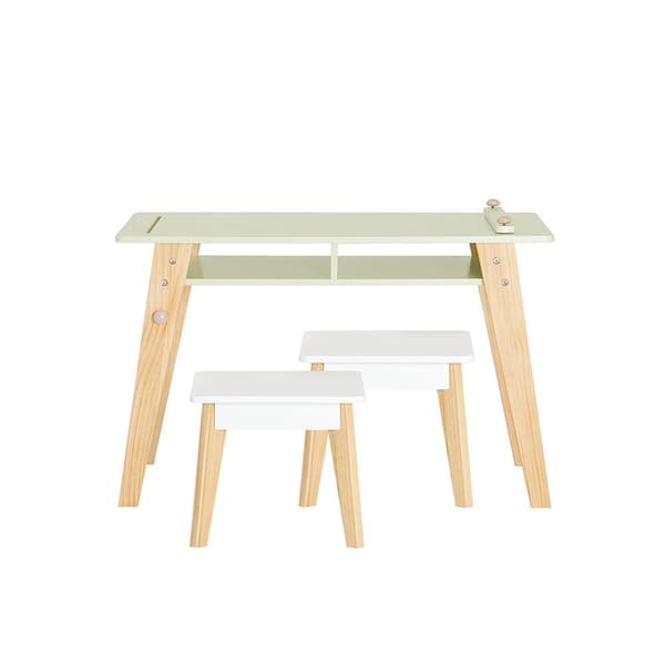 Børneskrivebord, KMB92-GR, 80x48x50 cm, Hvid