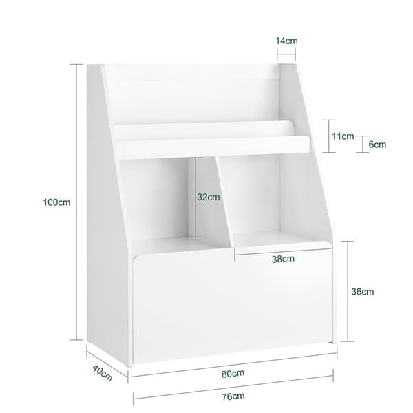 Hylde, KMB83-W, 40x100x76 cm, Hvid