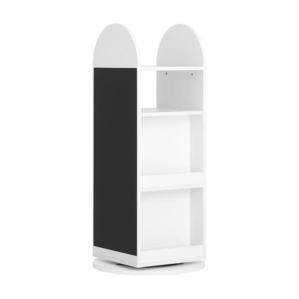 Roterende Bogreol, KMB64-W, 48x48x105 cm, Hvid