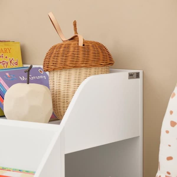 Bogreol Organizer, KMB54-W, 60x48x53 cm, Hvid