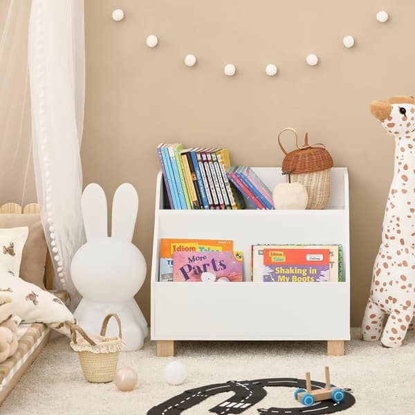 Bogreol Organizer, KMB54-W, 60x48x53 cm, Hvid