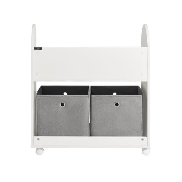 Leksaksförvaring, KMB53-W, 70 x 40 x 78 cm, Vit