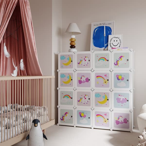 Hyllsystem, SONGMICS LPC906W01, 123x31x123 cm, Vit