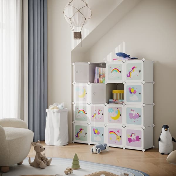 Hyllsystem, SONGMICS LPC906W01, 123x31x123 cm, Vit
