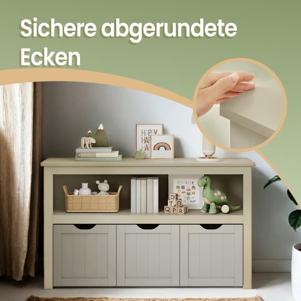 Børnehylde, VASAGLE LHS380W01, 102x30x60 cm, Hvid