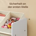 Miniatyrbild 4 av 5: Barnhylla, SONGMICS GKR034W01, 29.5x62.5x60 cm, Vit