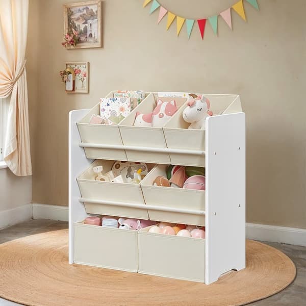 Børneværelsesreol, SONGMICS GKR034W01, 29,5x62,5x60 cm, Hvid