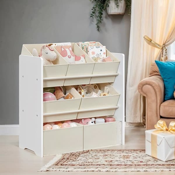 Barnhylla, SONGMICS GKR034W01, 29.5x62.5x60 cm, Vit