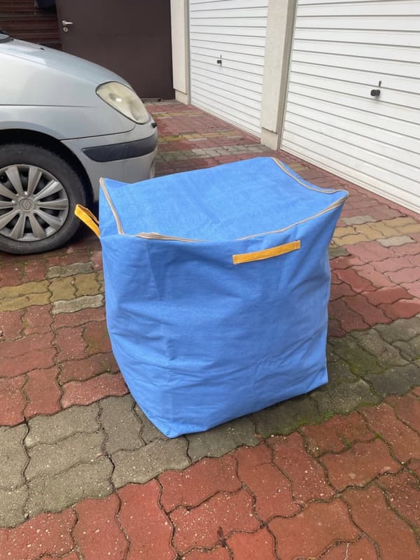 SUURI LAUKKU KORVILLA JA LELUTELINEELLÄ 3XL 220L VAHVISTETTU KULJETUSLAUKKU