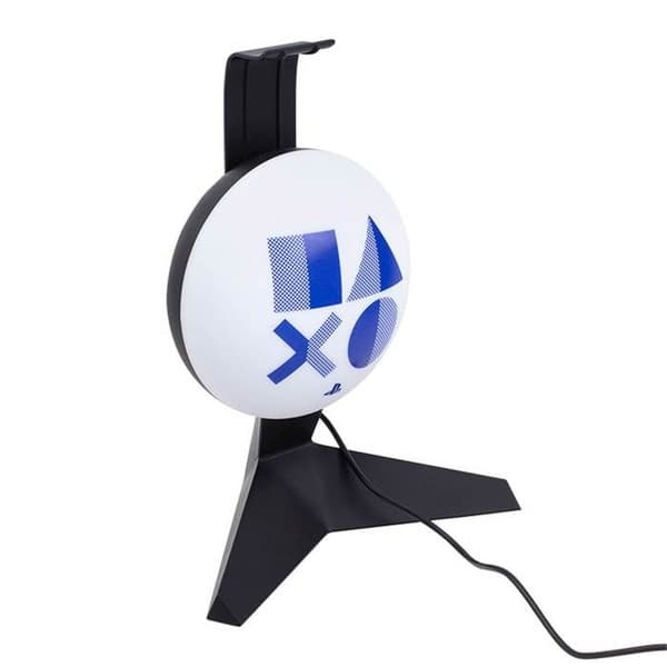 PlayStation Headsetlampa - PALADONE - Upplyst Headsetställ - Svart - 23,5 cm