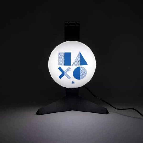 PlayStation Headsetlampa - PALADONE - Upplyst Headsetställ - Svart - 23,5 cm