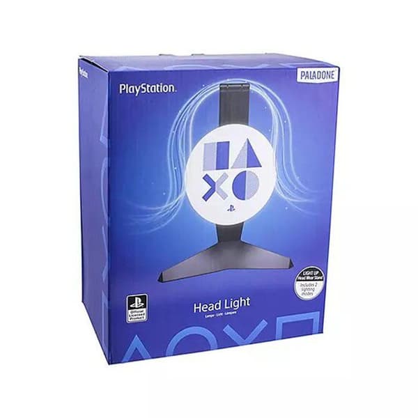 PlayStation Headsetlampa - PALADONE - Upplyst Headsetställ - Svart - 23,5 cm