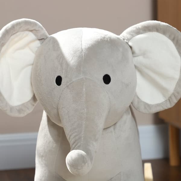 Heiluva lelu, keinuva elefantti, 64,5P x 31L x 52K cm, Harmaa