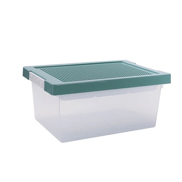 Legetøjskasse, Miljøvenlig, Plastmateriale, Rektangulær Form,grøn