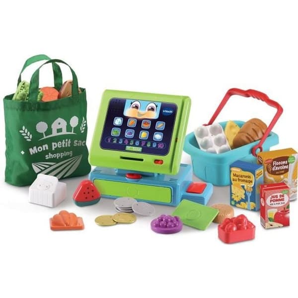 VTECH - 1, 2, 3 Imitate Me - Maxi Shopping Interaktiv Kasse - Imitationslegetøj til Børn