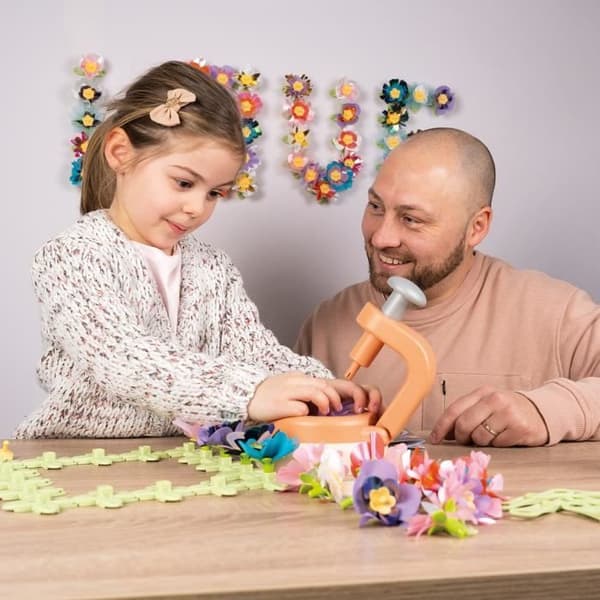 Smoby - Kreativ fritid - Set med blommor och dekorativa föremål - 200 tillbehör - Tillverkad i Frankrike