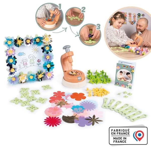 Smoby - Kreativ fritid - 16 blompåfyllningar - För att skapa dekorativa föremål - Tillverkad i Frankrike