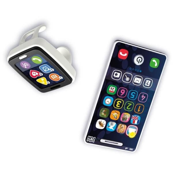 Telefon og ur - KD - Min telefon og fitnessur - Realistisk imitation til småbørn